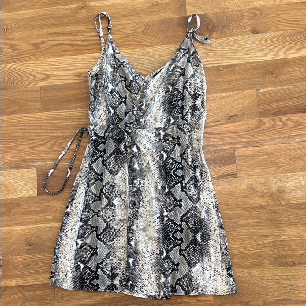 Sanctuary Black and White Snakeskin Dress